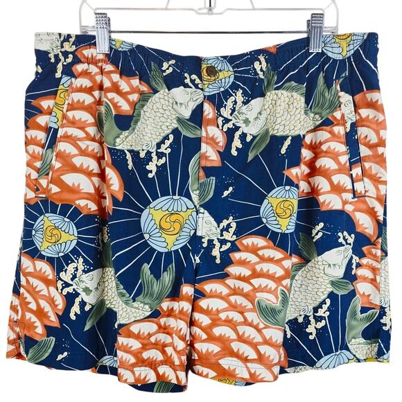 Tommy Bahama Men's Aquatic Fish Vacation Poolside Swim Trunks Shorts L - Picture 1 of 3
